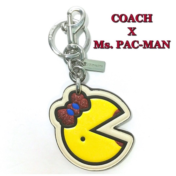 Coach Ms. Pac-Man Keychain Bag Charm New - Picture 2 of 5